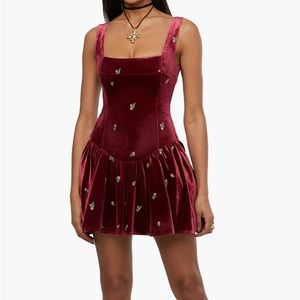 Corset Peplum Mini Dress
